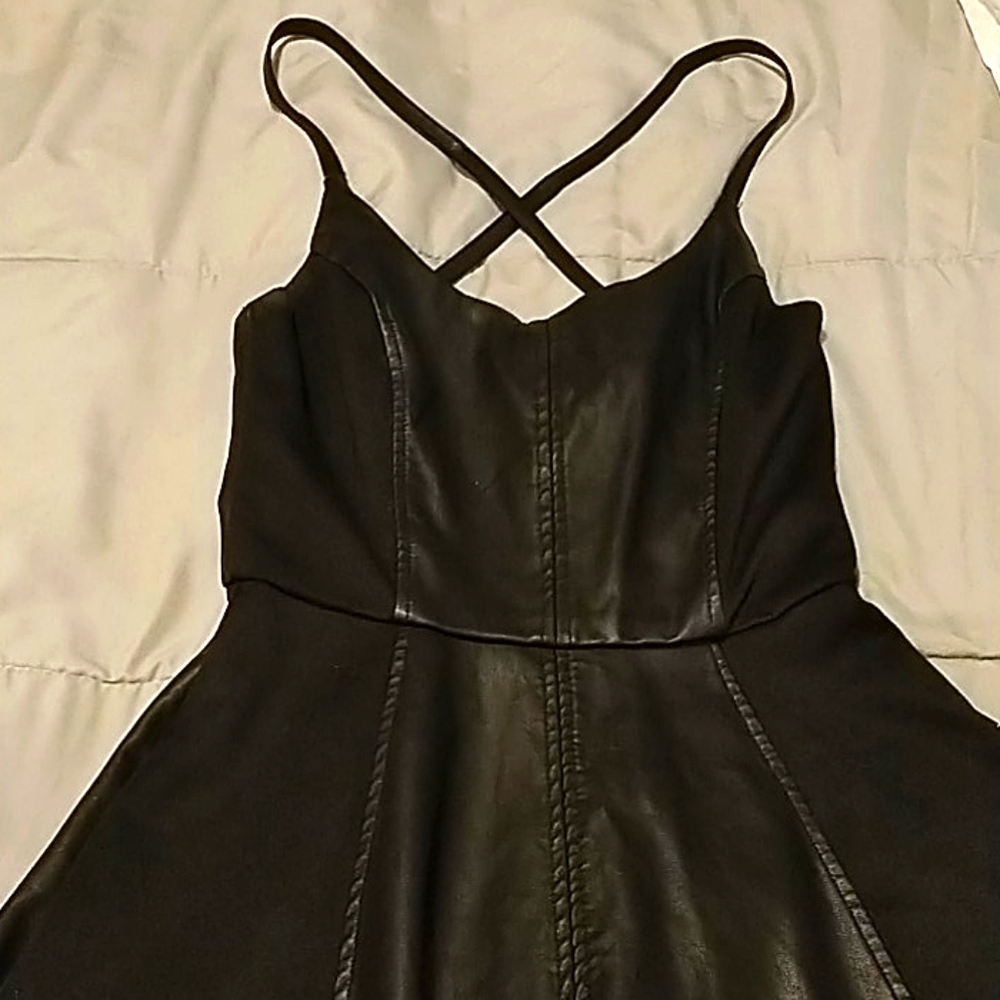 Forever 21 faux leather dress